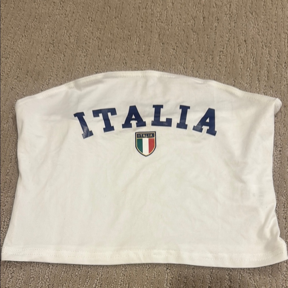 White Italia Tube Top